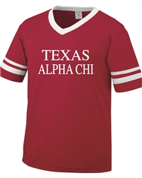 Striped Jersey (Red) - TEXAS Alpha Chi