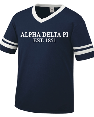 Striped Jersey (Navy) - Alpha Delta Pi -EST.