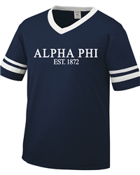 Striped Jersey (Navy) - Alpha Phi -EST.