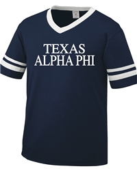 Striped Jersey (Navy) - TEXAS Alpha Phi