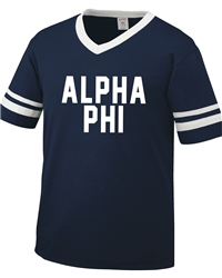 Striped Jersey (Navy) - Alpha Phi -BOLD