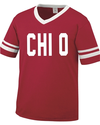 Striped Jersey (Red) - Chi Omega -BOLD