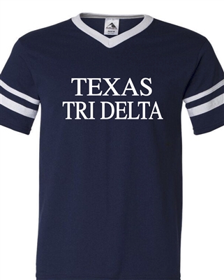 Striped Jersey (Navy) - TEXAS Tri Delta