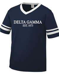 Striped Jersey (Navy) - Delta Gamma -EST.