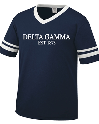 Striped Jersey (Navy) - Delta Gamma -EST.