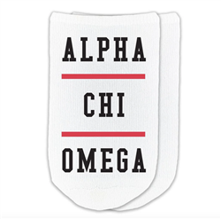 No Show Socks - Alpha Chi