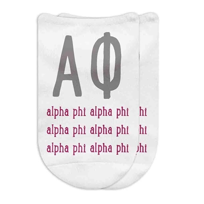 No Show Socks -  Alpha Phi