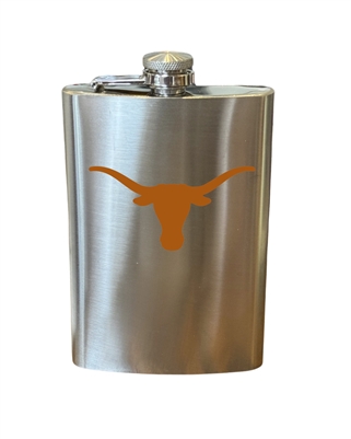 Stainless Longhorn Flask