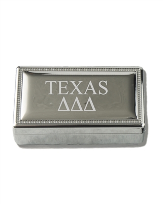 TEXAS Silver Pin Box - Tri Delta