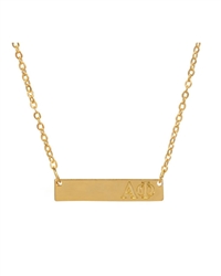 Sorority Gold Bar Necklace - Alpha Phi