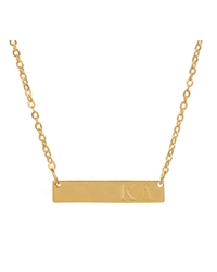 Sorority Gold Bar Necklace - Kappa Delta