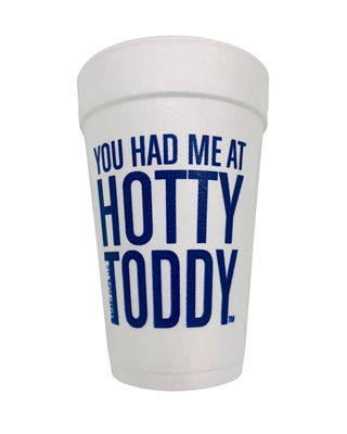 Hotty Toddy Styrofoam Cups - Blue