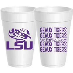 LSU Styrofoam Cups