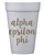 Gold Script Styrofoam Cups - Alpha Epsilon Phi