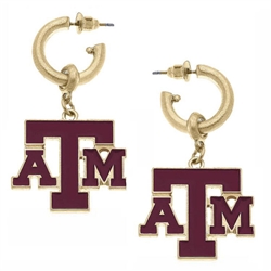 Dangle Earrings - Texas A&M